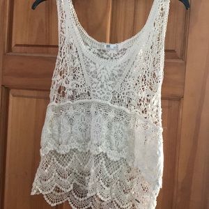 Lace tank top from garage